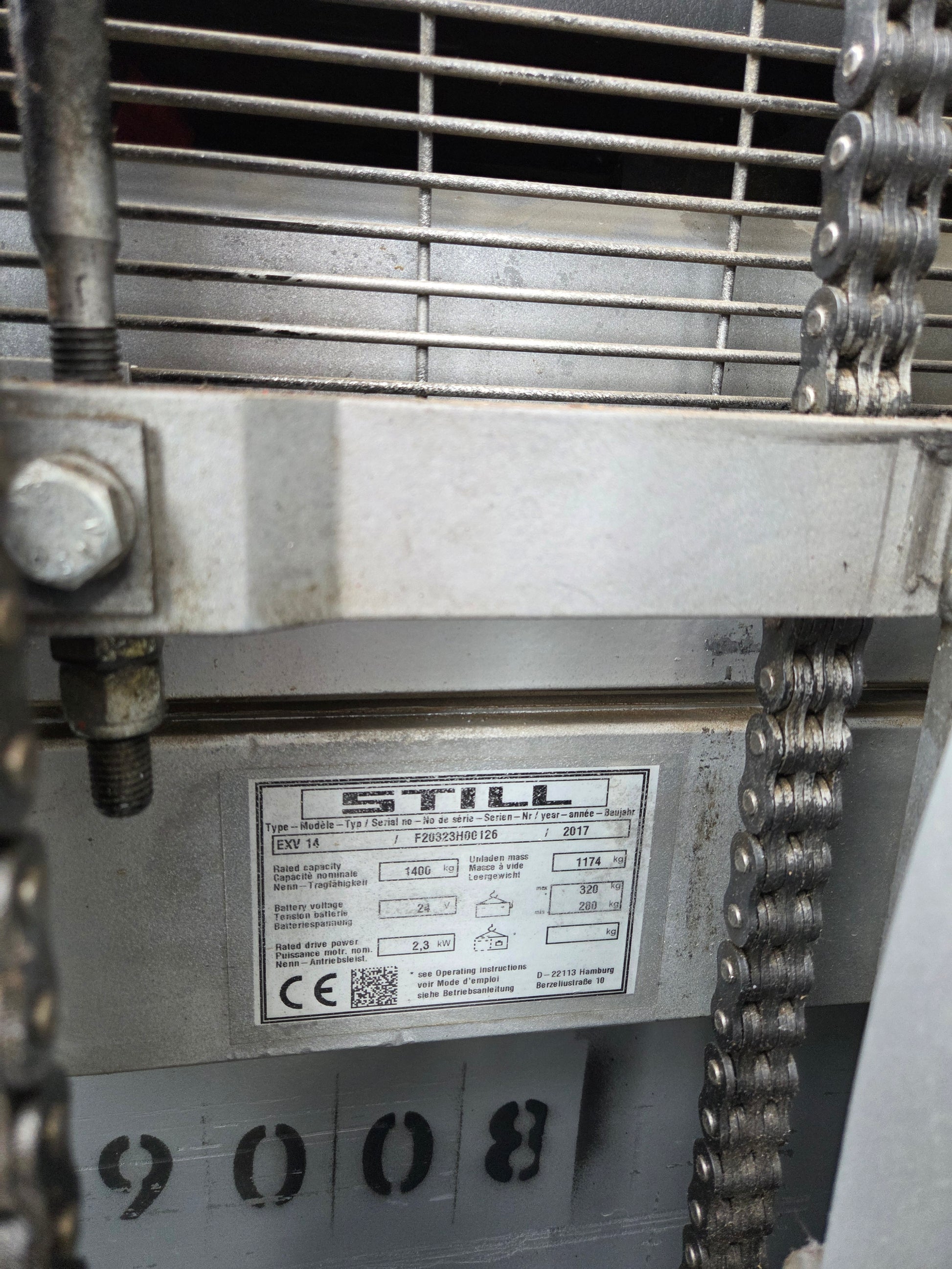 Stapelaar Still EXV14 triplex Freelift 4300 mm 2017