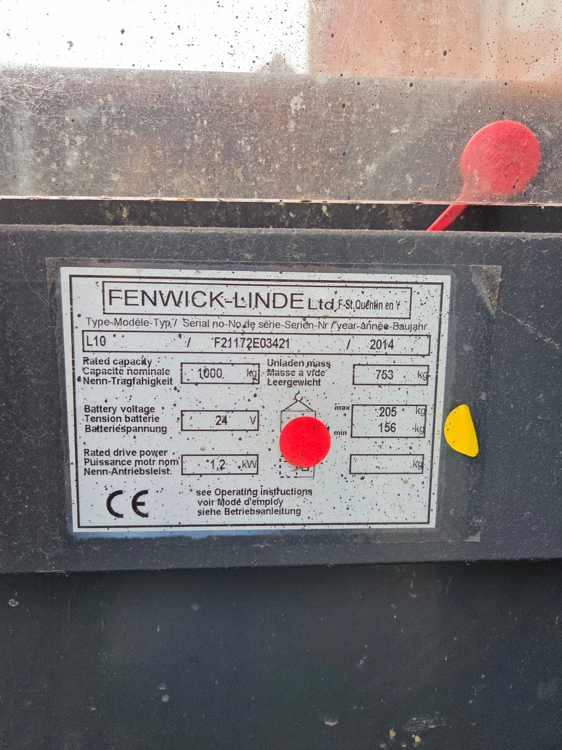Stapelaar Linde L10 Triplex Freelift 4200 mm 2014