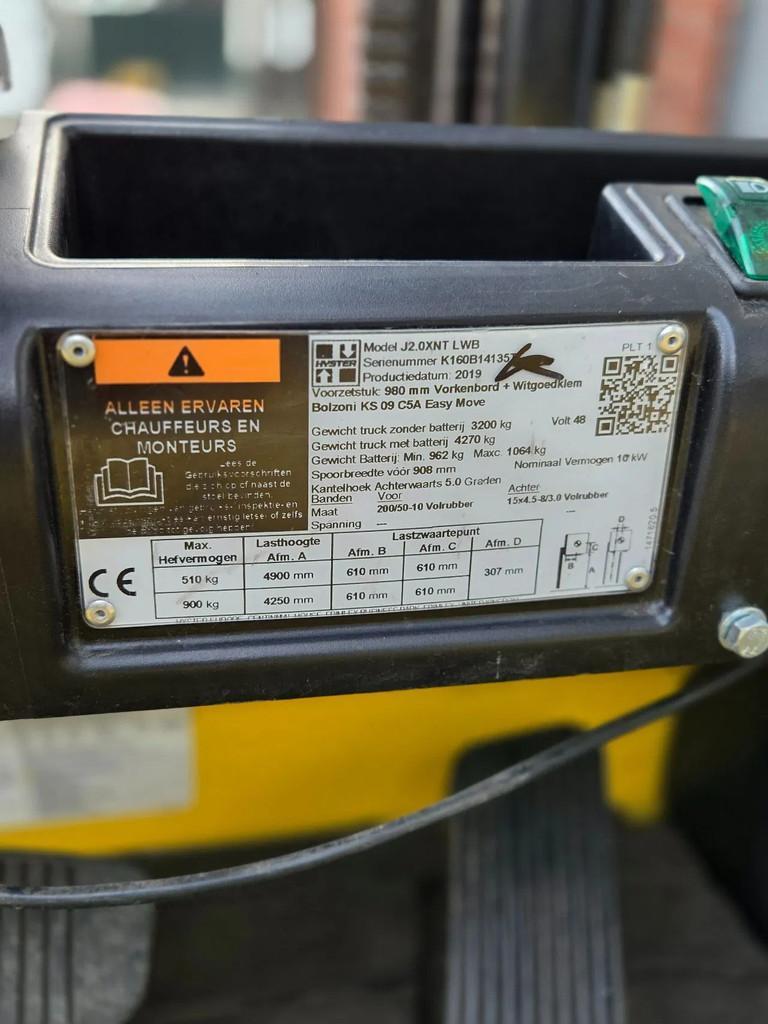 Heftruck Hyster J2.0XNT LWB Duplex 4e functie 2019