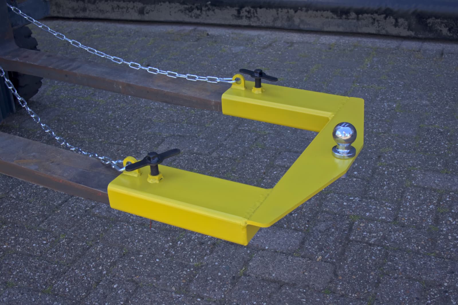 Dubbele rangeerhulp heftruck aanhanger pin/knobbel