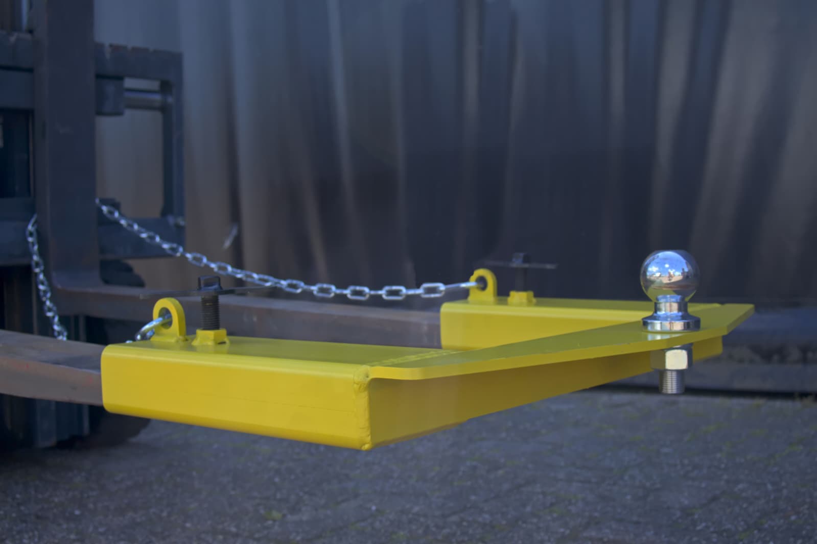 Dubbele rangeerhulp heftruck aanhanger pin/knobbel