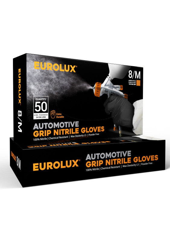 Eurolux handschoenen zwart doos 50 st.