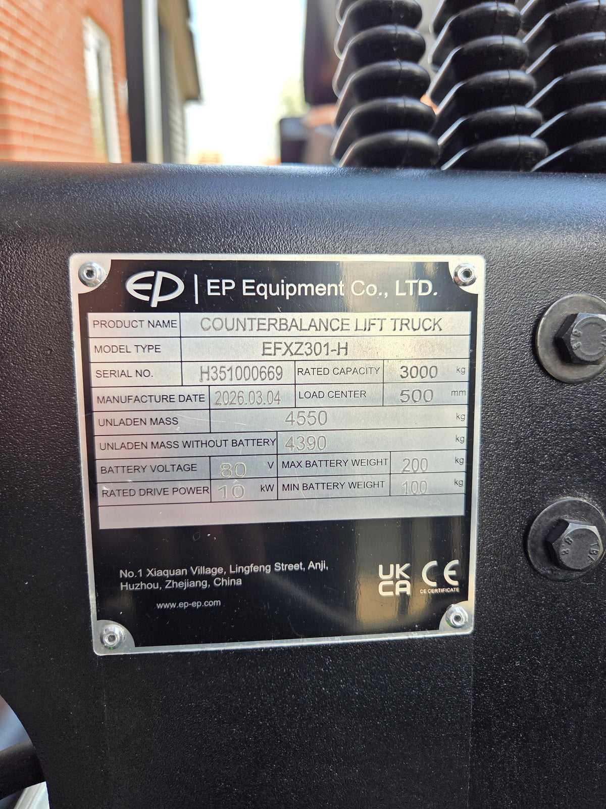 Heftruck EP EFXZ301H LI-ION Triplex Freelift 3000 Kg 2026 nieuw!